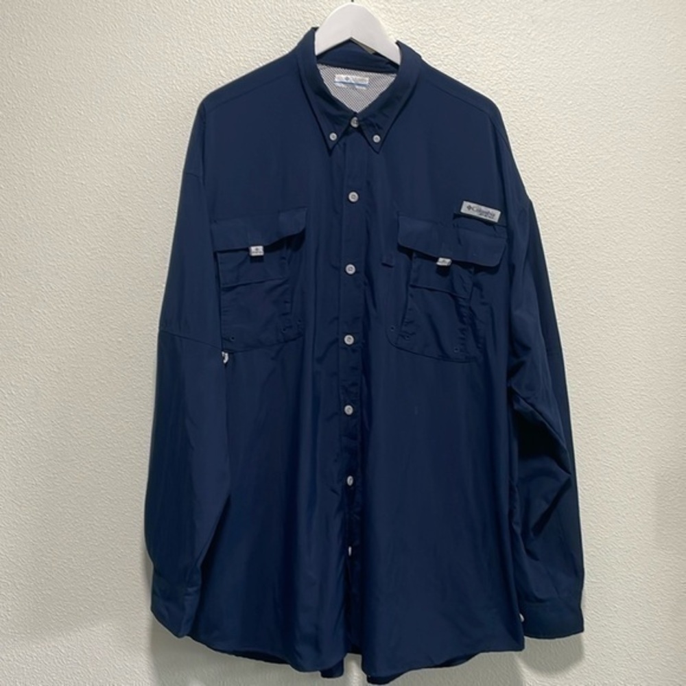 Columbia PFG button down shirt XXL navy